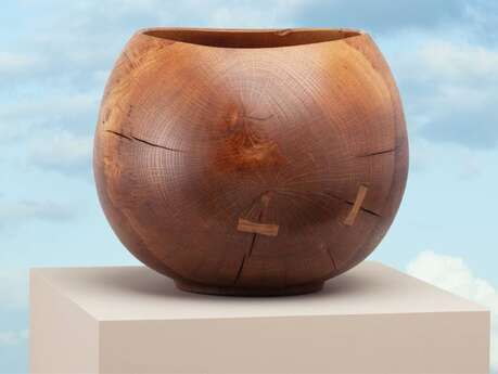 Exposition sculptures bois tourné Wabi-sabi