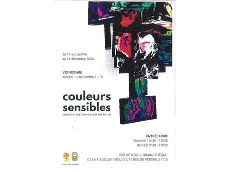 "Couleurs sensibles" - Exposition de Léa Burrot