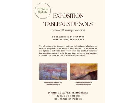 "Tableaux de sols" - Exposition au jardin de la Petite Rochelle