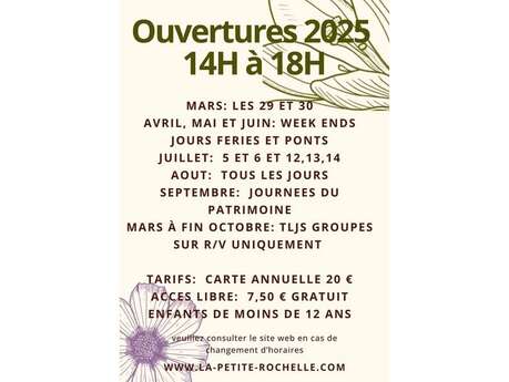 Ouverture du jardin de la Petite Rochelle