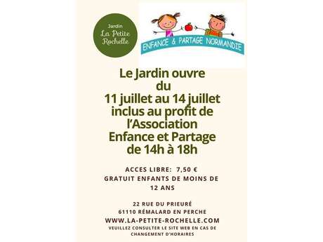 Ouverture du jardin de la Petite Rochelle au profit d'Enfance et Partage