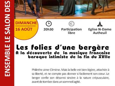 P'tit festival d'Autheuil : Concert de clôture avec l'ensemble "Le Salon des Soupirs"