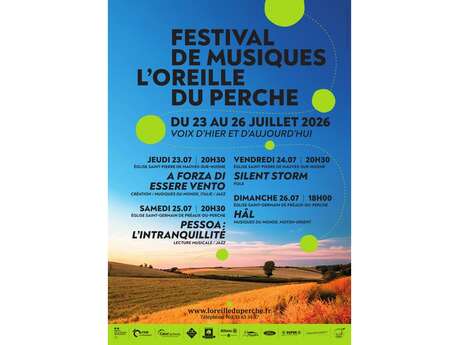 Festival de musiques L'Oreille du Perche - "Pessoa : L'intranquillité"