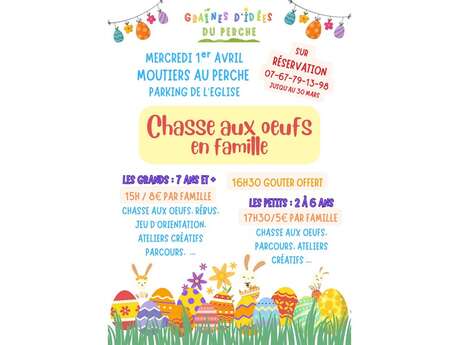 Chasse aux oeufs en famille
