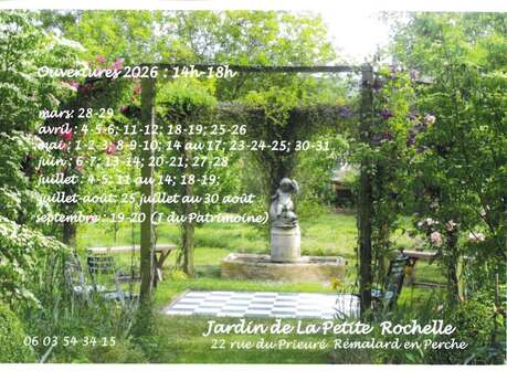 Journées du Patrimoine - Ouverture du Jardin de la Petite Rochelle