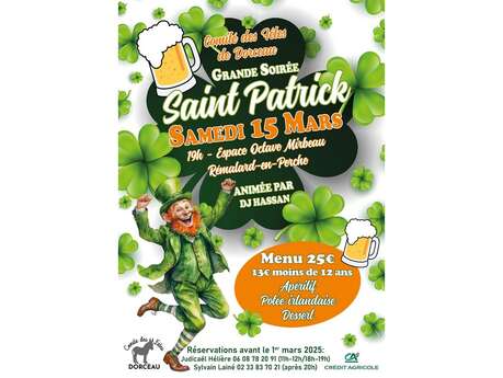 Grande soirée Saint Patrick