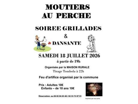 Soirée grillades et dansante - Feu d'artifice