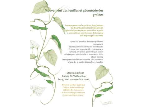 Stage de peinture botanique