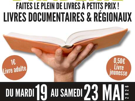 Braderie des livres documentaires et régionaux