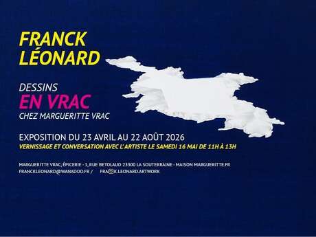 Franck Léonard, dessins en vrac à la Maison Margueritte vrac