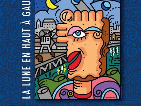 Exposition à la Micro-Folie de Pamproux : La lune en haut à gauche