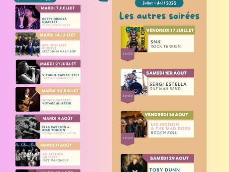Concerts à l'Auberge des Pêcheurs