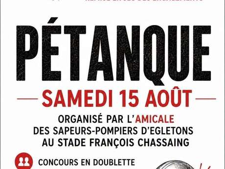 Concours de pétanque en doublette