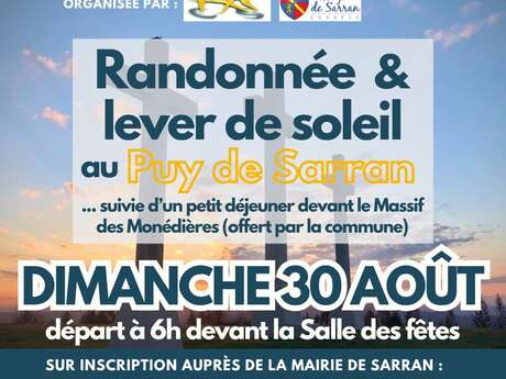 RANDONNÉE & LEVER DE SOLEIL AU PUY DE SARRAN