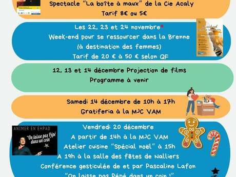 Programme des animations familles/tout public - novembre/décembre