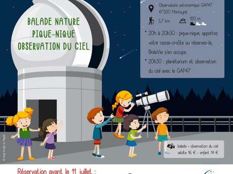 Balade nature et observation du ciel