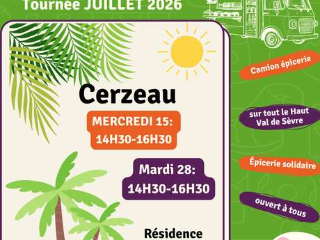 Tournée de l'Epicerie du Val à Cerzeau