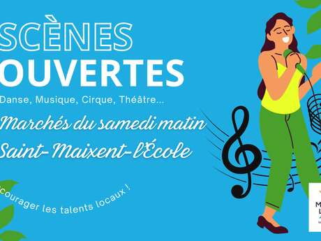 Scènes ouvertes au marché