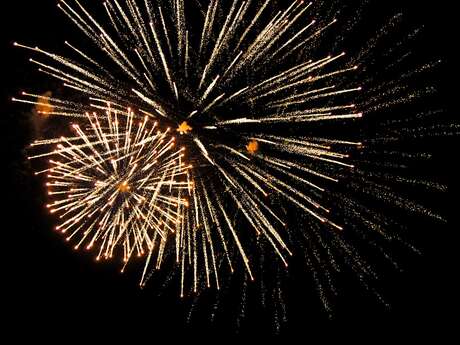 Pyrotechnie du 14 juillet à Bridiers
