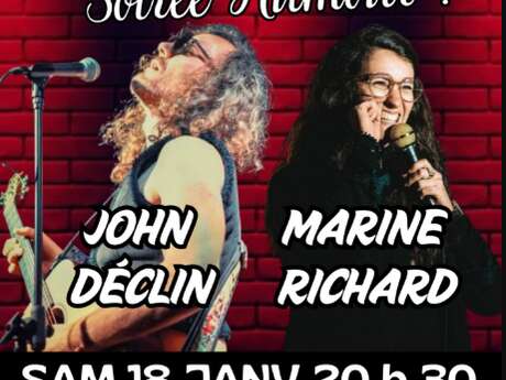 Soirée humour Good Vibes : Marine Richard et John Déclin