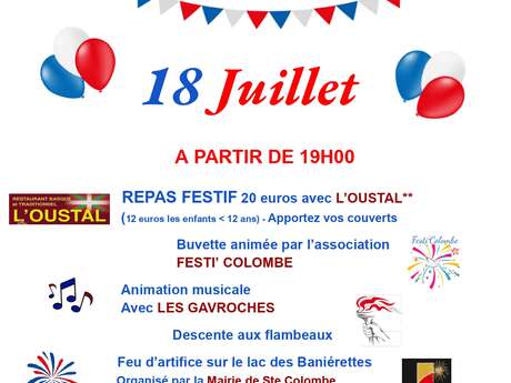 Fête au village de Sainte-Colombe-de-Villeneuve