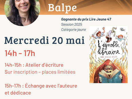 Séance de dédicace à la bibliothèque