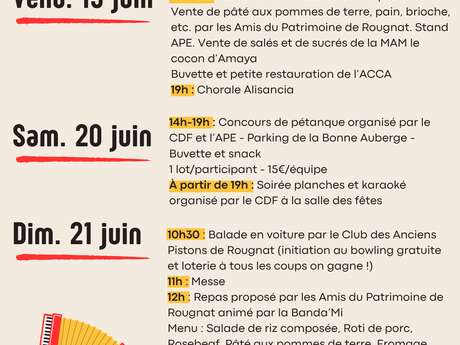 Fête (patronale) à Rougnat
