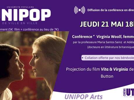 Conférence et projection sur Virginia Woolf