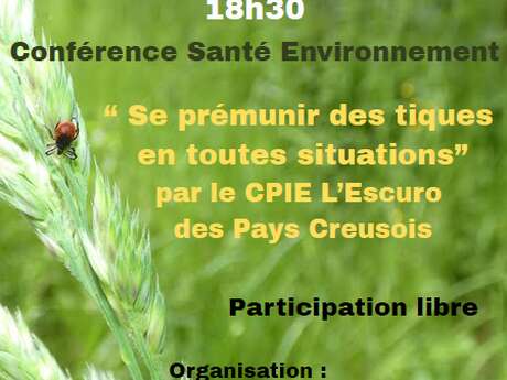 Conférence ''Les tiques''