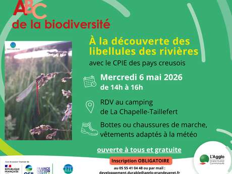 ABC de la biodiversité : à la découverte des libellules des rivières