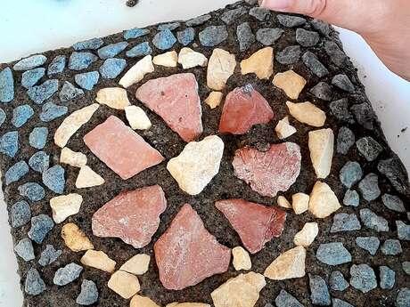 Mosaïque de cailloux