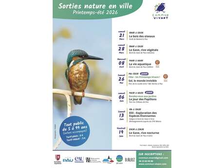 Commun vivant: Sorties nature en ville