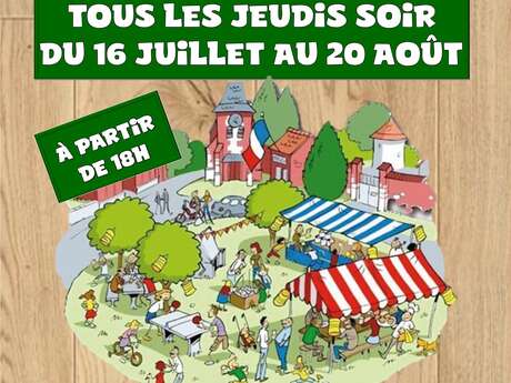 Festive market of Lamazière-Basse