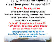 Reprise des répétitions des Voix du Thaurion