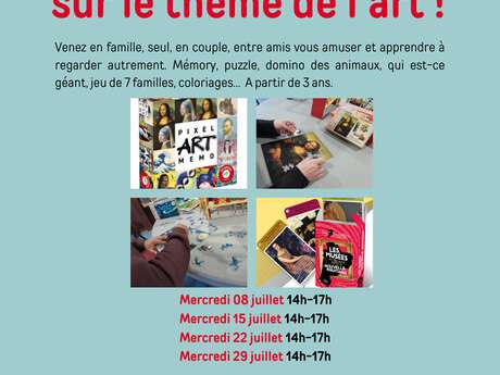 Après-midi jeux sur le thème de l'art