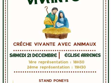 Marché de Noël avec Crèche Vivante