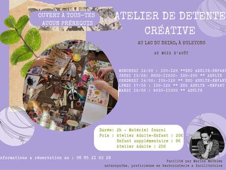 Atelier de détente créative