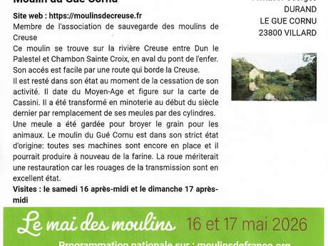 Visite du moulin du Gué Cornu