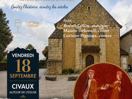 Le Festin des siècles : déambulation gourmande et contée autour de l'église de Civaux
