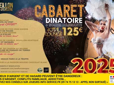 Cabaret Dinatoire St Sylvestre au Casino de Pau