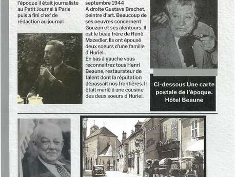 Journées du patrimoine - Ils ont marqué Gouzon