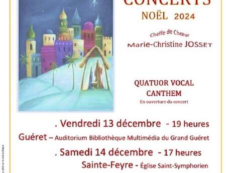 Concert de Noël de l'Ensemble Vocal de Guéret