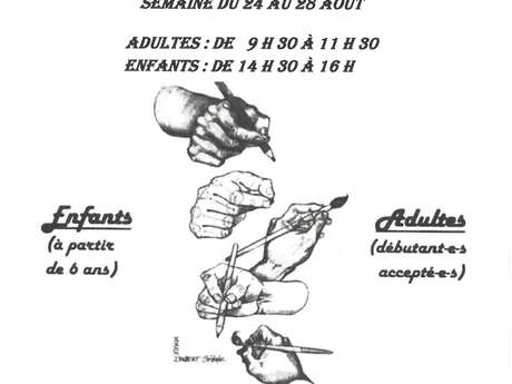 Cours de dessin cet été à Mainsat