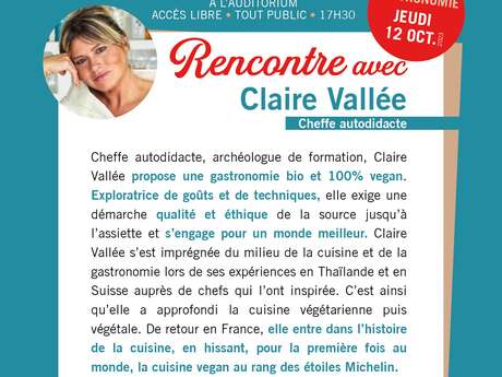 L'invité du mois : Claire Vallée, cheffe autodidacte