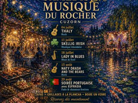 Les samedis live musique du Rocher