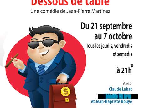 Café Théâtre Le Zèbre : Dessous de table