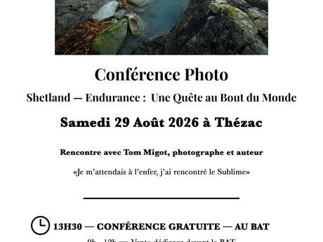 Conférence photo Shetland - Endurance : une quête au bout du monde 2026