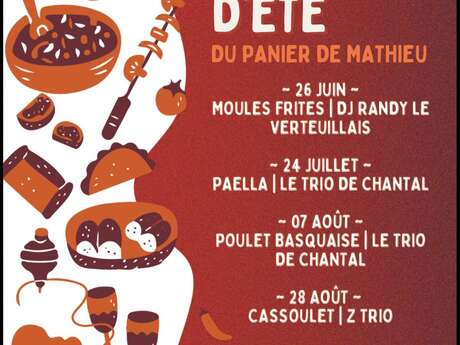 Soirée d'été du panier de Mathieu