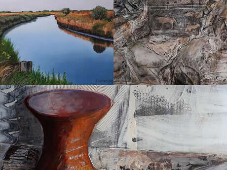 Exposition de peintures et peintures sur porcelaine