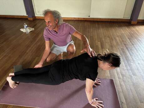 Yoga et aquarelle nature